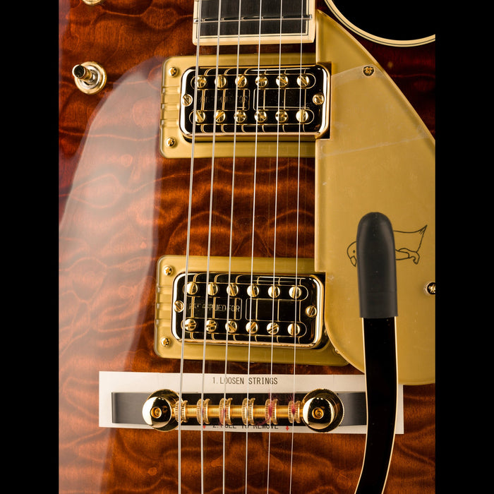 Gretsch Limited Edition G6134TGQM-59 Quilt Classic Penguin with Bigsby Forge Glow