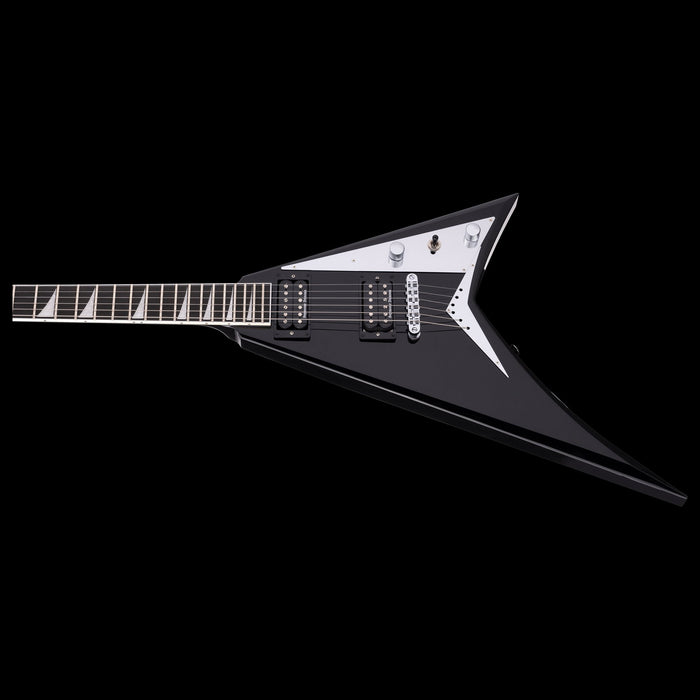 Jackson MJ Series Rhoads RRT Ebony Fingerboard Gloss Black Front Angle Left