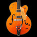 Gretsch G6120T-59 Vintage Select '59 Chet Atkins Hollow Body Lacquer Vintage Orange Stain Front Crop