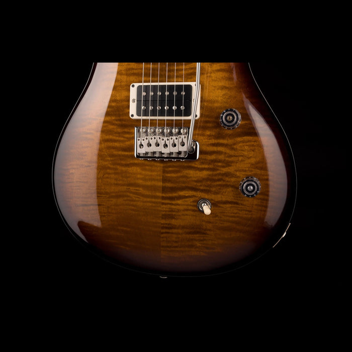 PRS CE24 Black Amber Electric Guitar Bottom Contour