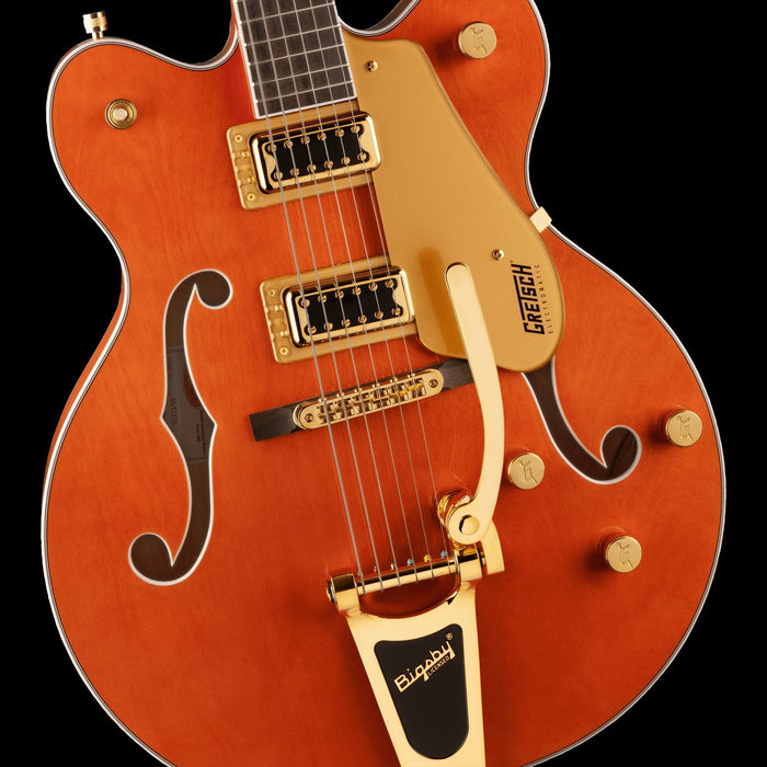 Gretsch G5422TG Electromatic Classic Hollow Body Double-Cut with Bigsby and Gold Hardware Orange Stain