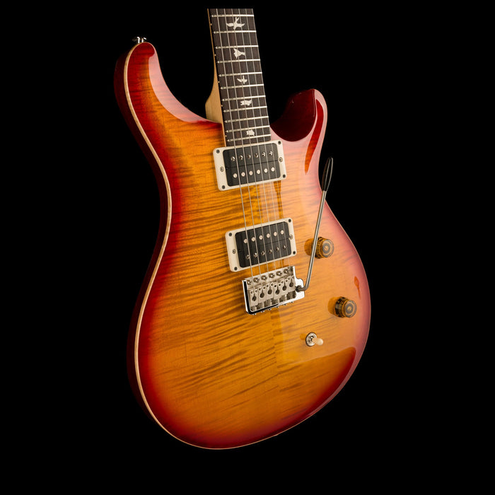 PRS CE 24 Dark Cherry Sunburst Body Angle