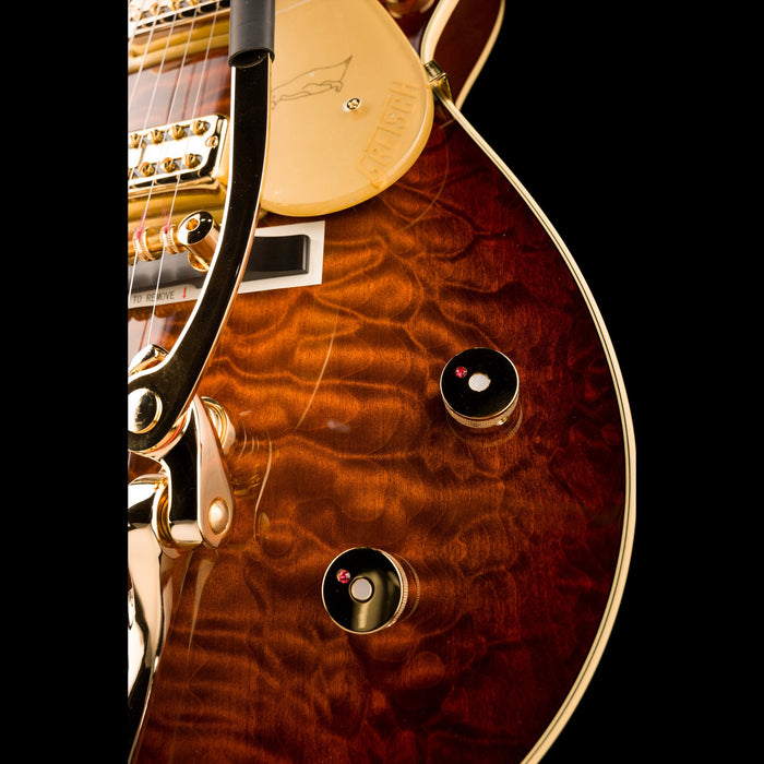 Gretsch Limited Edition G6134TGQM-59 Quilt Classic Penguin with Bigsby Forge Glow