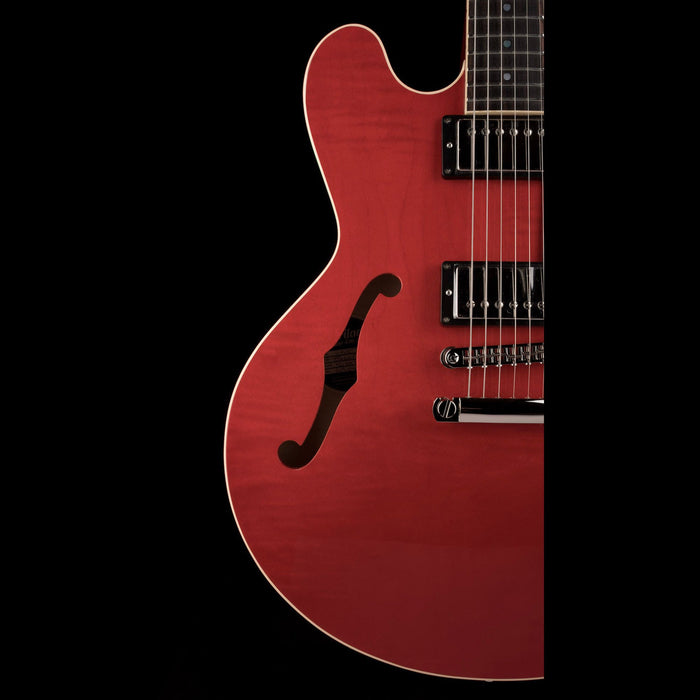 Heritage H-535 Semi-Hollow Trans Cherry Electric Guitar with Case