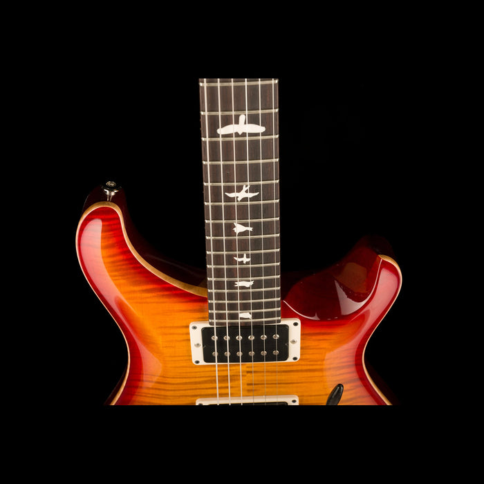 PRS CE 24 Dark Cherry Sunburst Closeup Inlays