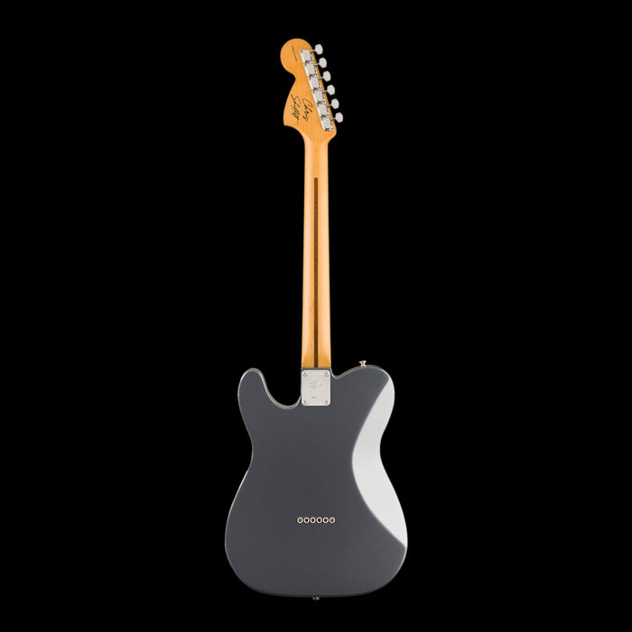 Fender Limited Edition Chris Shiflett Cleaver Telecaster Deluxe Charcoal Frost Metallic With Case Back