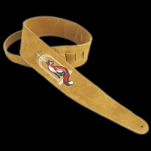 Henry Hiller Embroidered Suede - Fox Strap - HP25ES-02