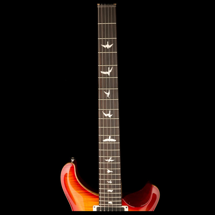PRS CE 24 Dark Cherry Sunburst Closeup Fingerboard