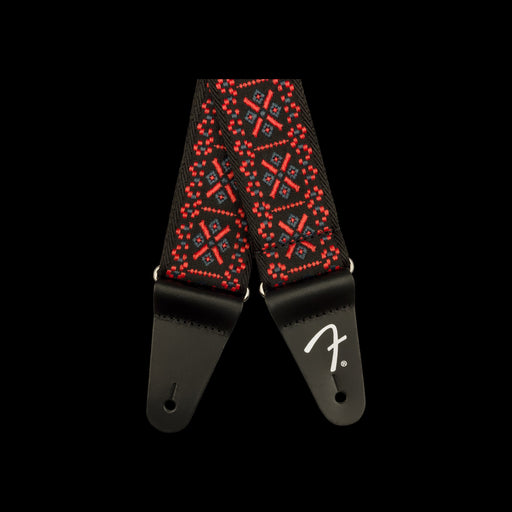 Fender Pasadena Woven Strap Lattice Red 2" Strap
