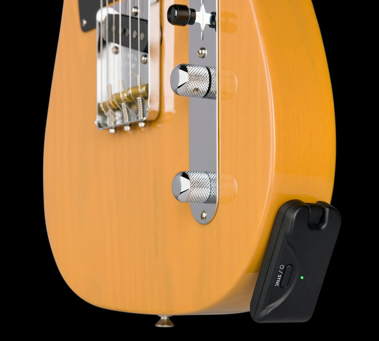 Fender Telepath Wireless System Mystic Ice Blue and Black Transmitter In Tele