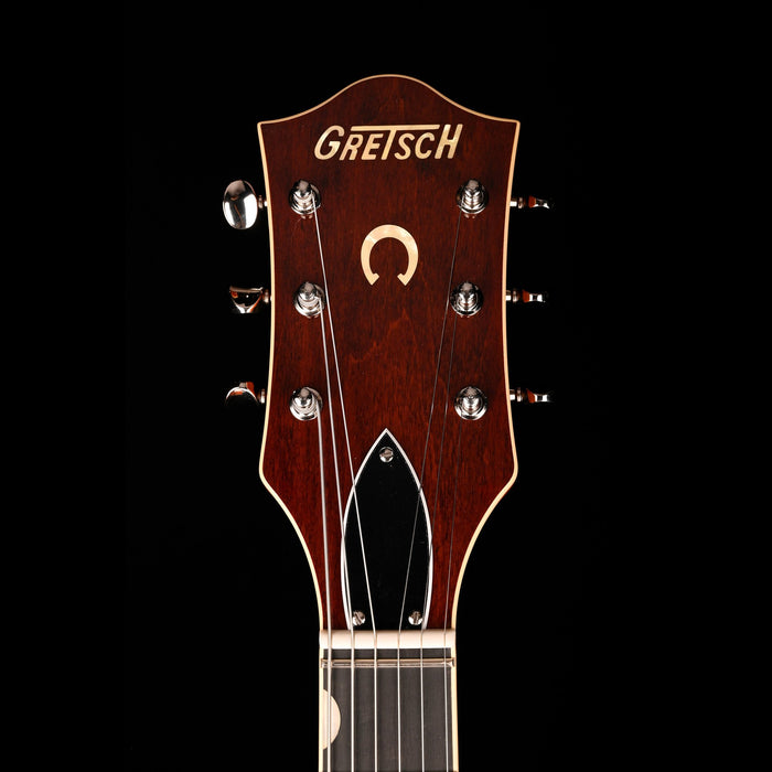 Gretsch G6120T-59 Vintage Select '59 Chet Atkins Hollow Body Lacquer Vintage Orange Stain Headstock
