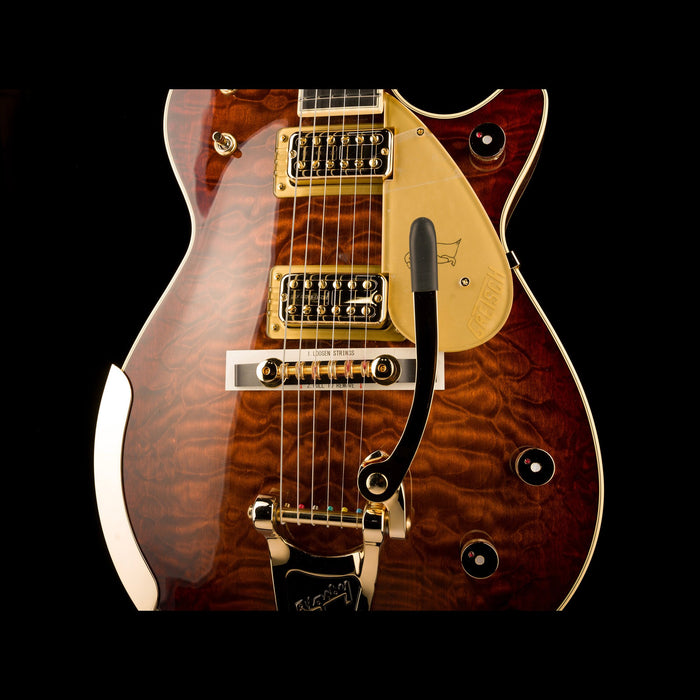 Gretsch Limited Edition G6134TGQM-59 Quilt Classic Penguin with Bigsby Forge Glow