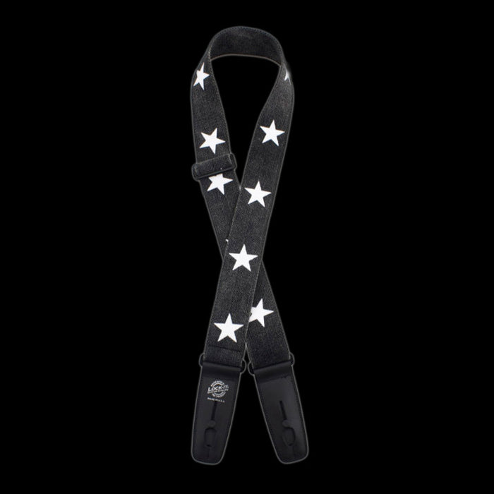 Lock-It Straps Series - Cotton Black Star Strap - LIS-301-D03