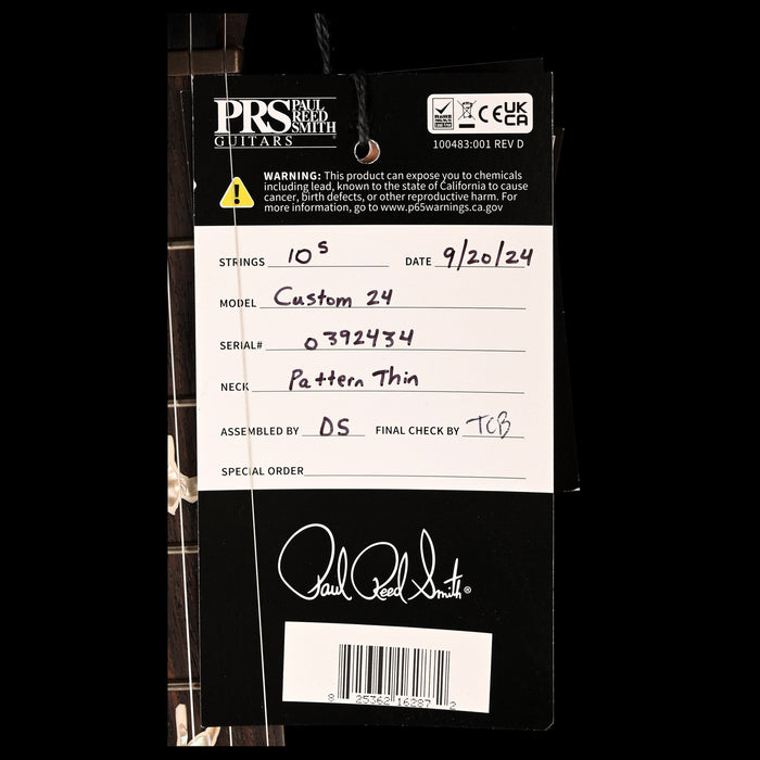 PRS Core Custom 24 Purple Mist Tags