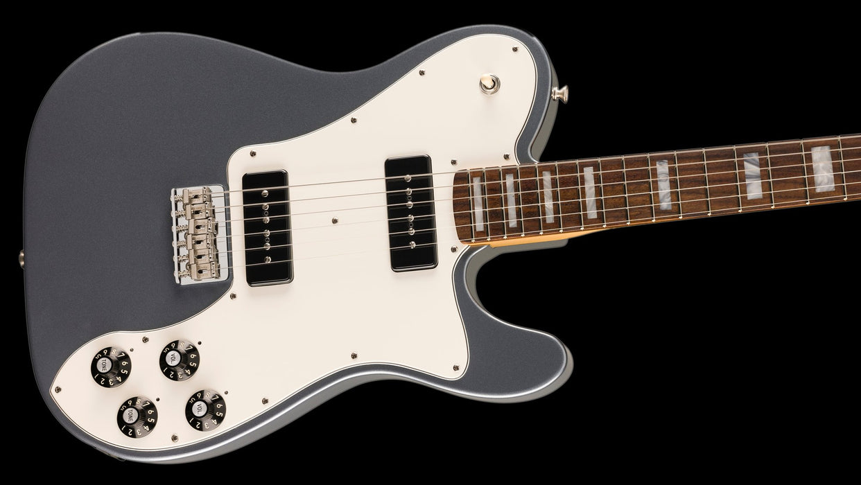Fender Limited Edition Chris Shiflett Cleaver Telecaster Deluxe Charcoal Frost Metallic With Case Contour Body