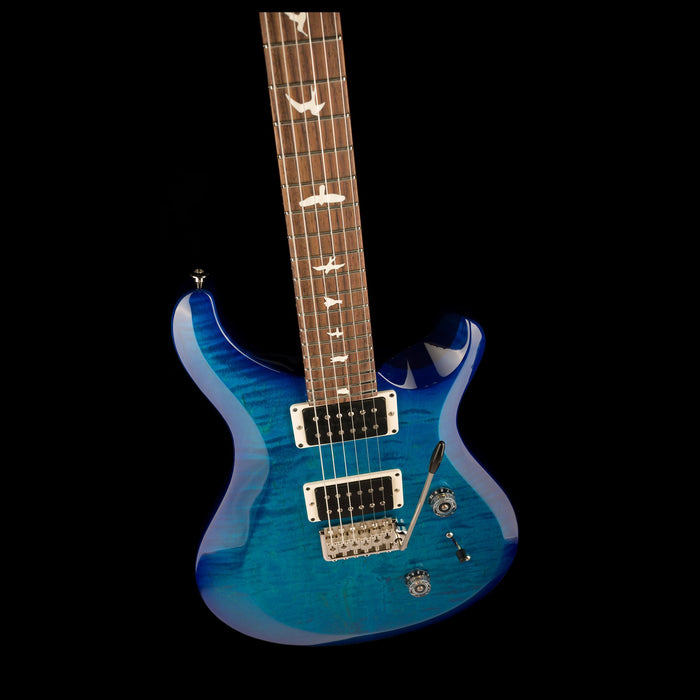 PRS S2 Custom 24 Pattern Thin Neck Lake Blue Front Angle Down