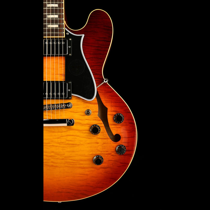 Heritage Custom Core Collection H-535 Dark Cherry Sunburst with Case - Serial # HC1241232