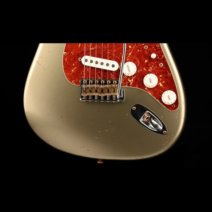 Fender Custom Shop Masterbuilt David Brown 1963 Stratocaster Journeyman Relic Brazilian Rosewood Super Faded Sage Green Metallic