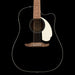Fender California Standard Redondo CE Spruce Top Ivory Pickguard Black Acoustic Electric Guitar Front Crop