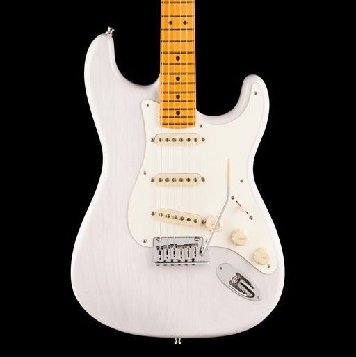 Fender American Ultra Luxe Vintage '50s Stratocaster  White Blonde Electric Guitar Front Crop