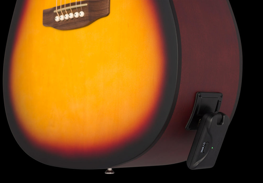 Fender Telepath Wireless System Mystic Ice Blue and Black Transmitter In Acoustic