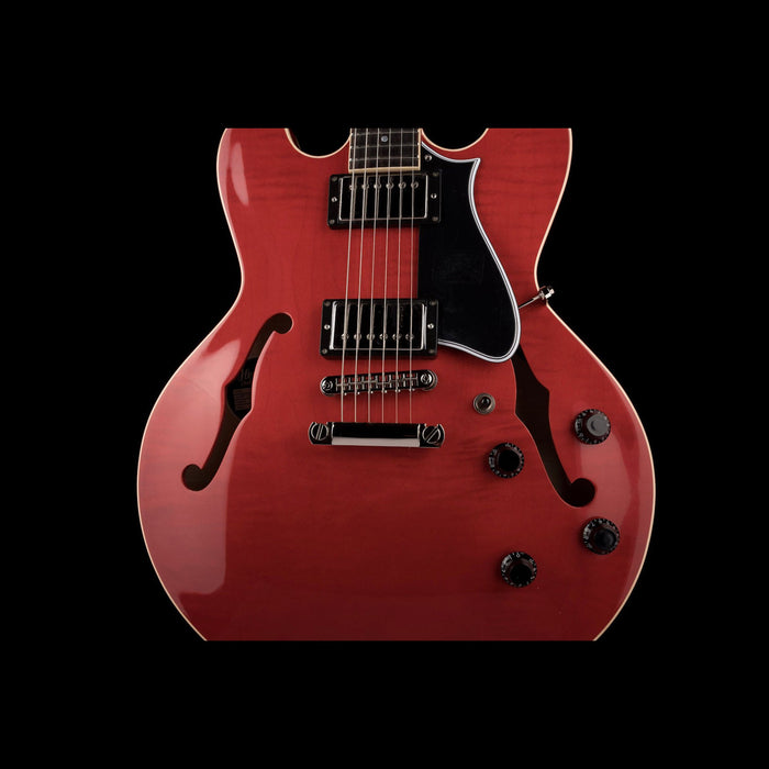 Heritage H-535 Semi-Hollow Trans Cherry Electric Guitar with Case