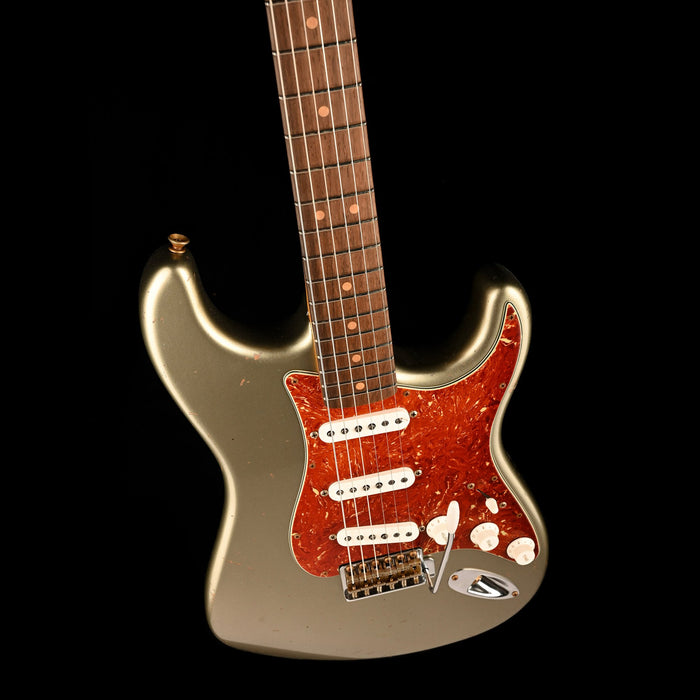 Fender Custom Shop Masterbuilt David Brown 1963 Stratocaster Journeyman Relic Brazilian Rosewood Super Faded Sage Green Metallic