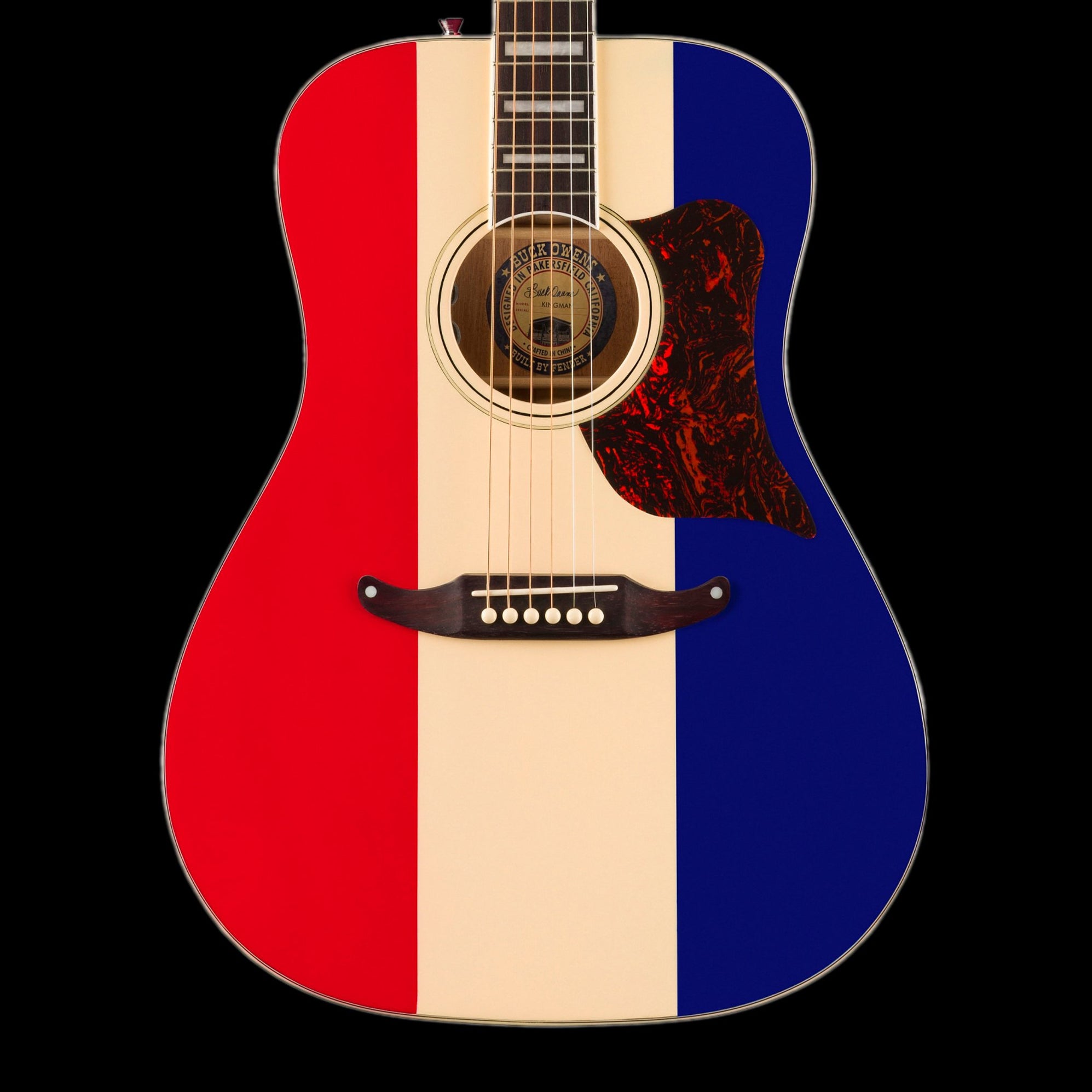 Fender Buck Owens Kingman Red White and Blue Acoustic Electric Guitar