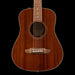 Fender California Standard Redondo Natural Sapele Mini Acoustic Guitar Front Crop