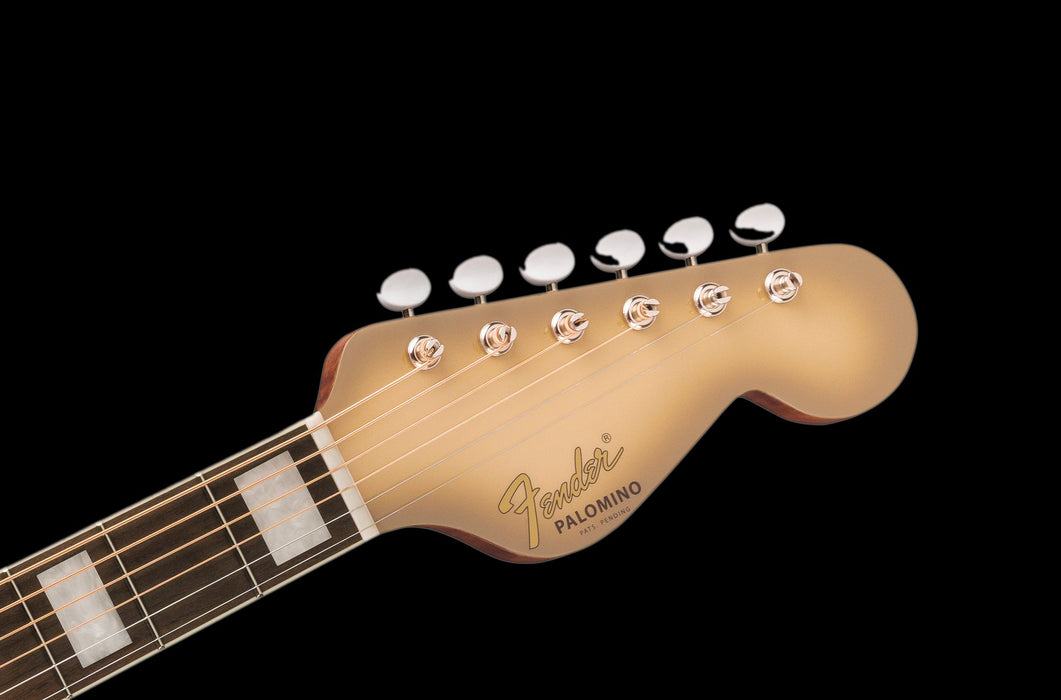Fender Limited Edition California Vintage Palomino Antigua Pickguard Antigua With Case Headstock Front