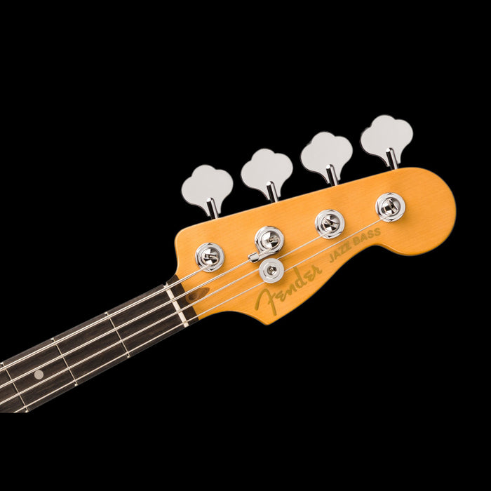 Fender American Ultra II Jazz Bass Ebony Fingerboard Texas Tea Headstock