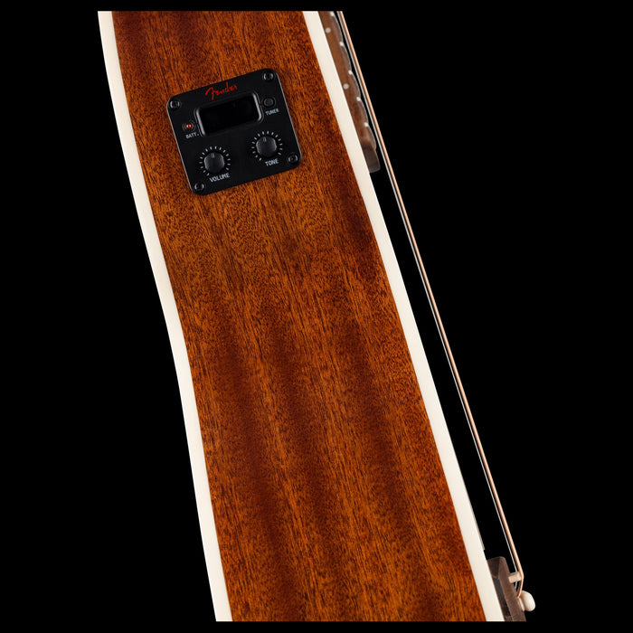 Fender California Standard Monterey E Natural Sapele Acoustic Electric Guitar Side Detail