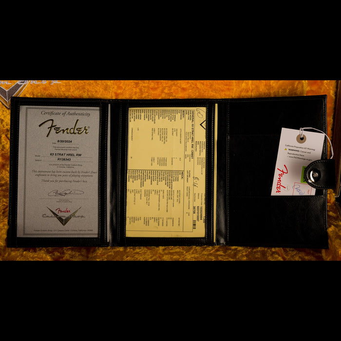 Fender Custom Shop 1963 Stratocaster Heavy Relic Crimson Burst - Truetone Color Set