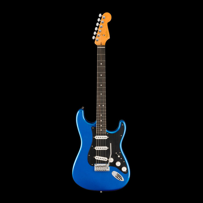 Fender American Ultra II Stratocaster Ebony Fingerboard Noble Blue With Case Front