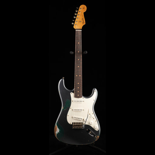 Fender Custom Shop 1962 Stratocaster Heavy Relic Charcoal Frost Metallic over Sherwood Green Metallic