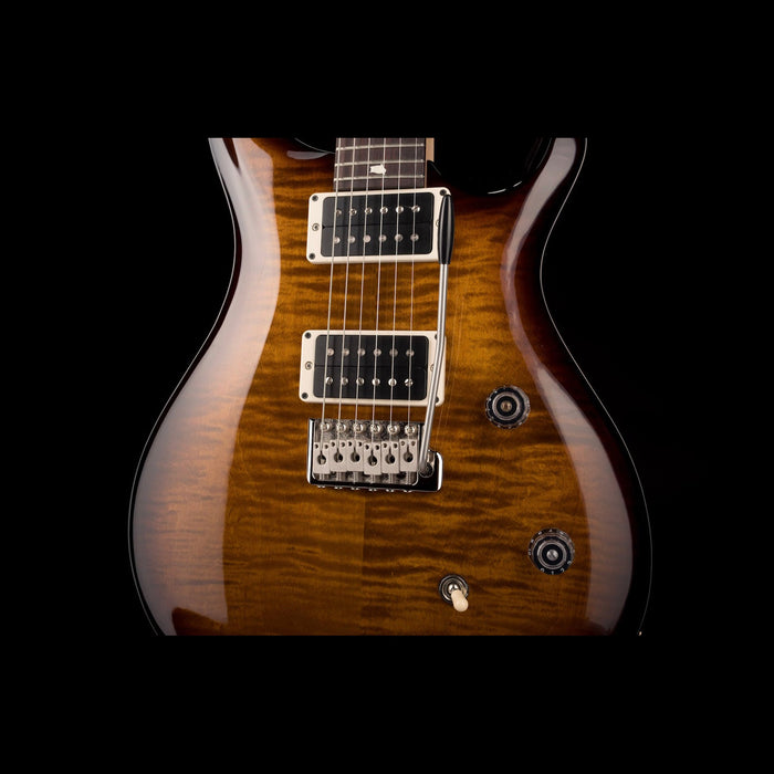 PRS CE24 Black Amber Electric Guitar Closeup Body Detail