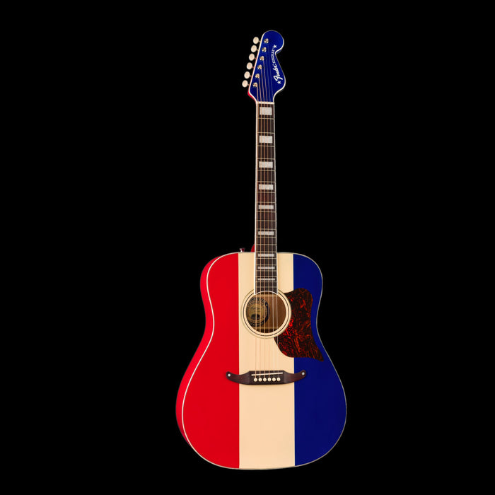 Fender Buck Owens Kingman Red White and Blue With Case  fan