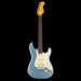 Fender American Ultra Luxe Vintage '60s Stratocaster Ice Blue Metallic Electric Guitar Front Crop