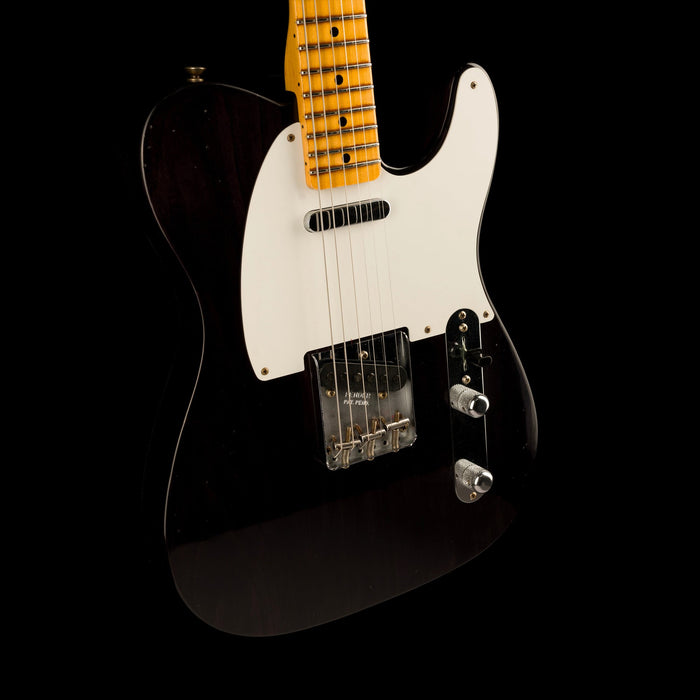 Fender Custom Shop '56 Telecaster Journeyman Relic Black Transparent Electric Guitar