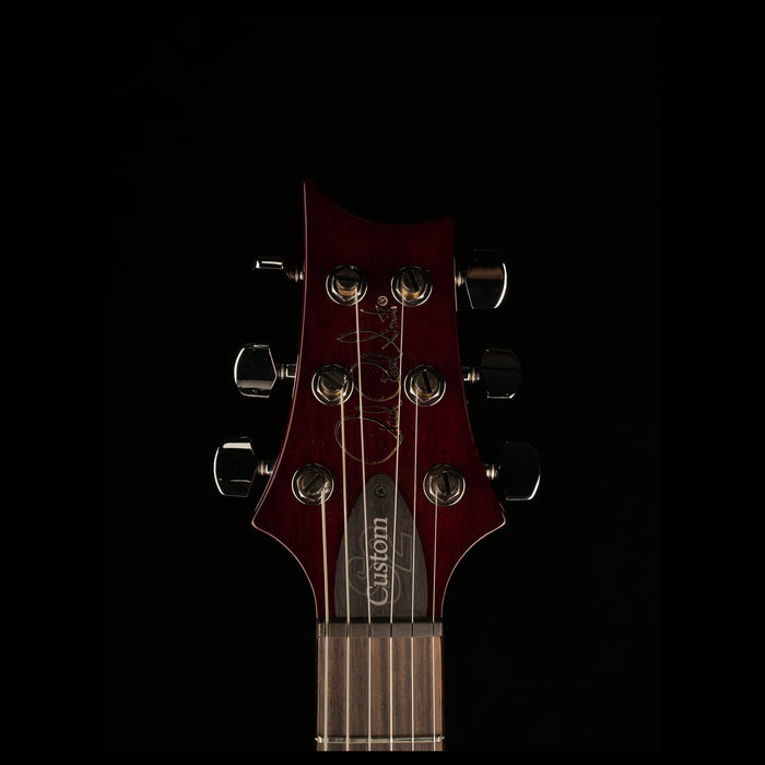 PRS S2 Custom 24-08 Faded Gray Black Purple Burst Headstock