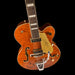 Gretsch G6120TGQM-56 Limited Edition Quilt Classic Chet Atkins Hollow Body with Bigsby Roundup Orange Stain Lacquer
