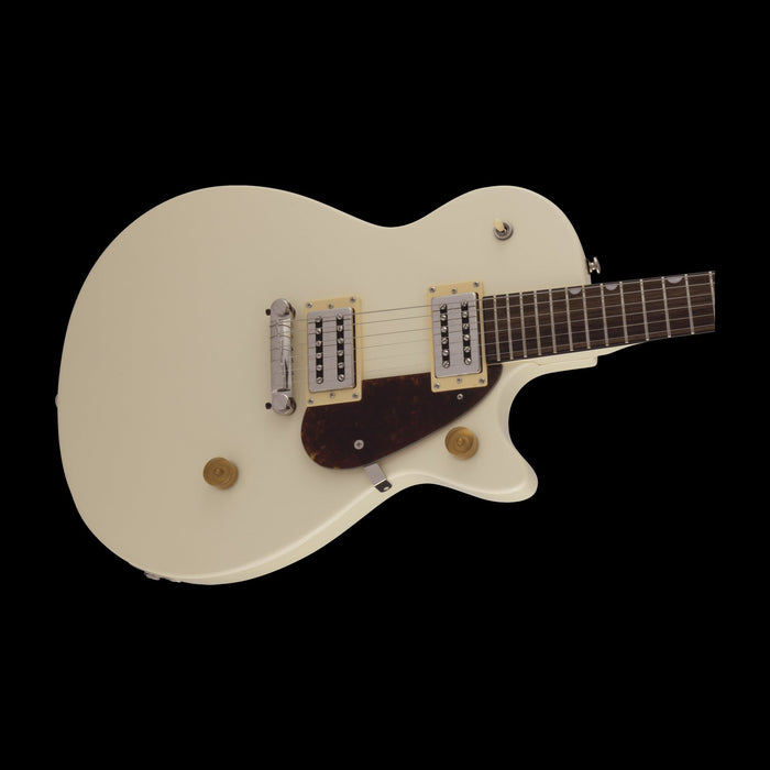 Gretsch G2210 Streamliner Junior Jet Club Laurel Fingerboard Vintage White Right Angle
