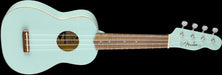 Fender Venice Soprano Uke Walnut Fingerboard Daphne Blue Front Angle