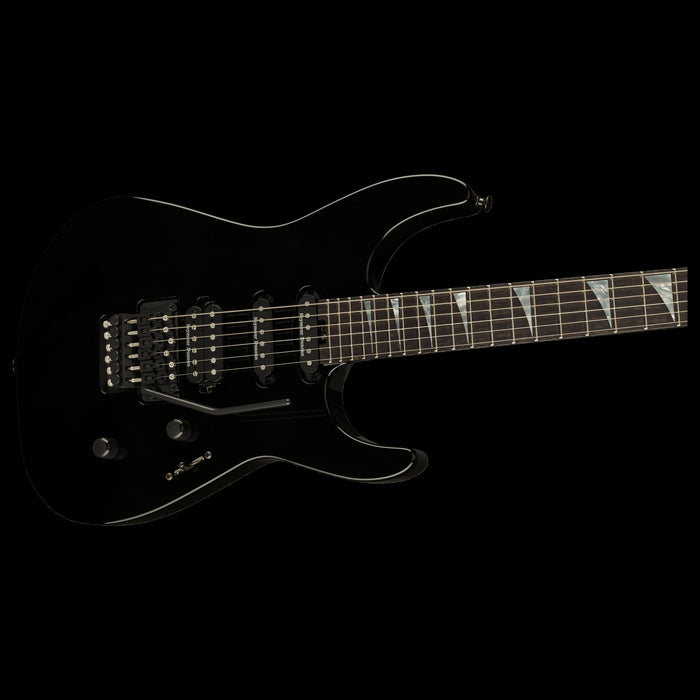 Jackson American Series Soloist SL3 Ebony Fingerboard Gloss Black Front Angle Right
