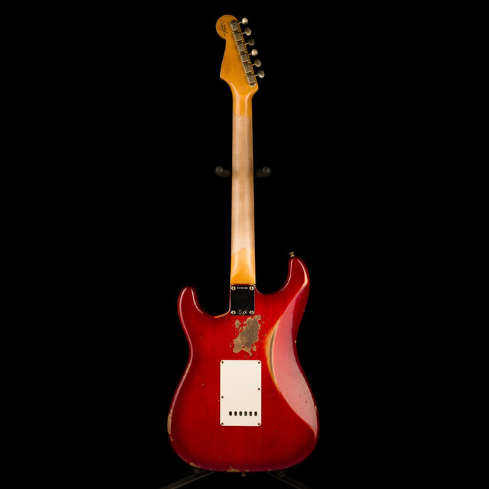Used Fender Custom Shop 1963 Stratocaster Heavy Relic Crimson Burst - Truetone Color Set with OHSC