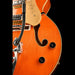 Gretsch G6120T-59 Vintage Select '59 Chet Atkins Hollow Body Lacquer Vintage Orange Stain Closeup Knobs
