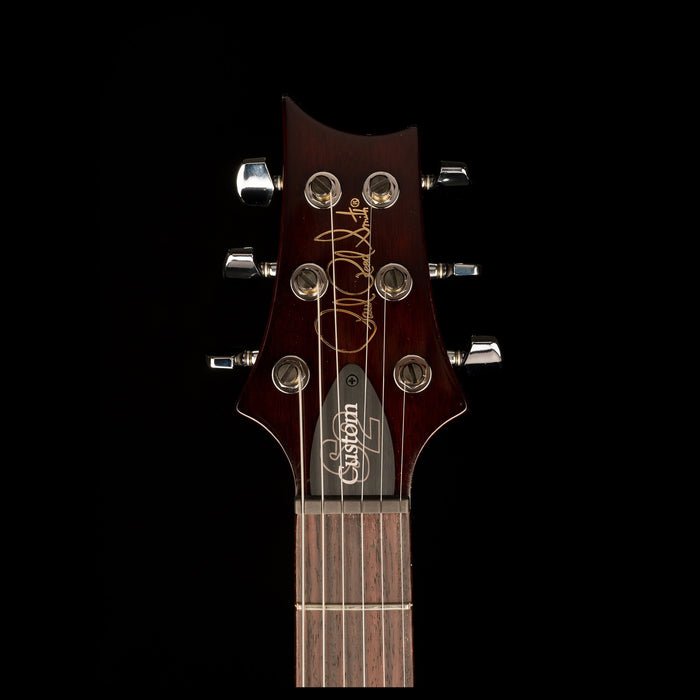 PRS S2 Custom 24 Black Amber Headstock