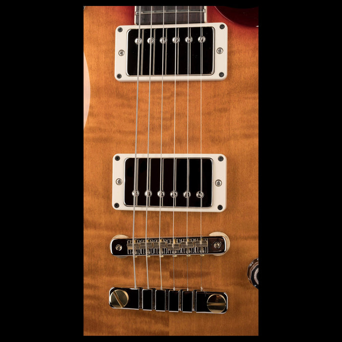 PRS S2 McCarty 594 Dark Cherry Sunburst Electric Guitar Closeup Pickups