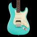 Fender American Ultra Luxe Vintage '60s Stratocaster HSS Sea Foam Green Electric Guitar Front Crop