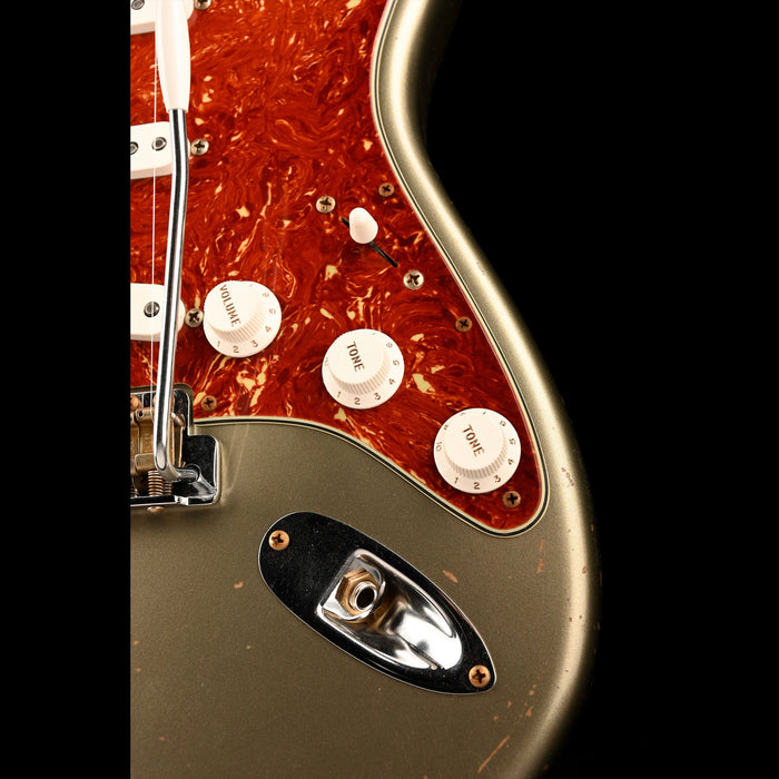 Fender Custom Shop Masterbuilt David Brown 1963 Stratocaster Journeyman Relic Brazilian Rosewood Super Faded Sage Green Metallic